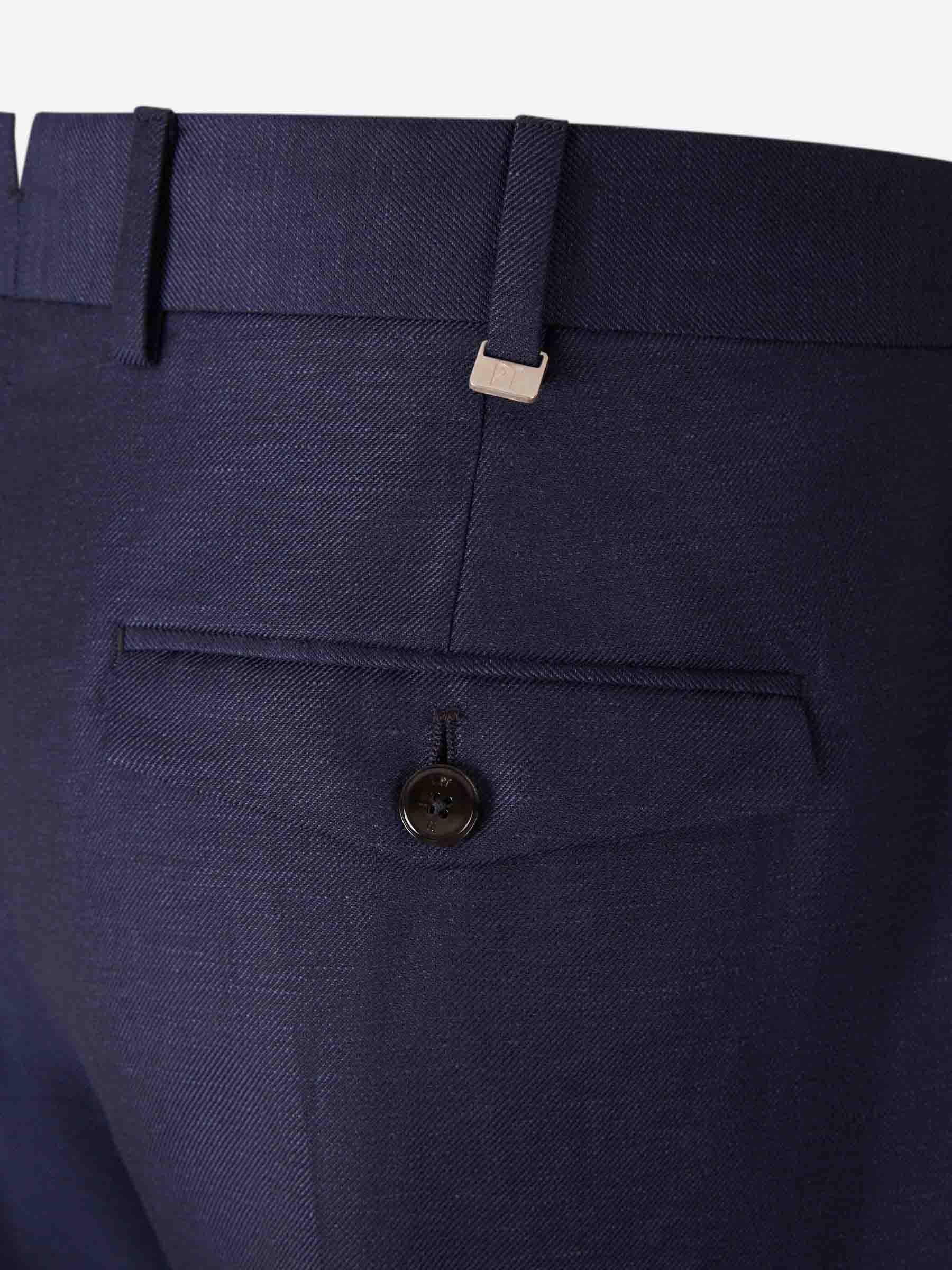 Outlet online PT01 Hombre Pantalones Rectos Pinzas color Azul Noche sku 521-003626 02 - Foto 4