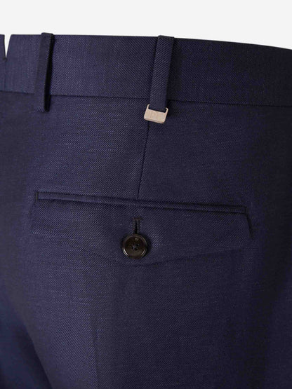 Outlet online PT01 Hombre Pantalones Rectos Pinzas color Azul Noche sku 521-003626 02 - Foto 4