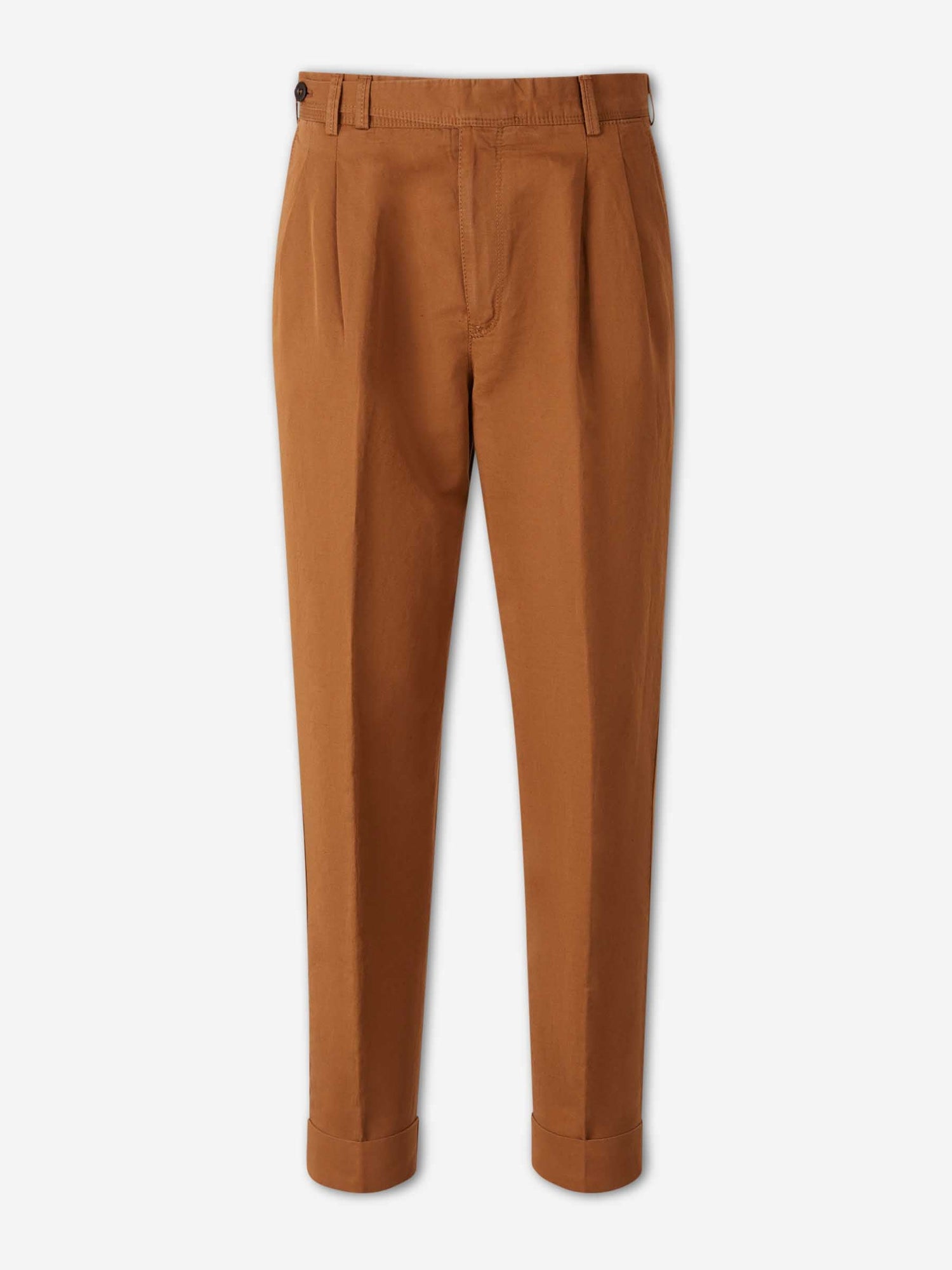 Outlet online PT01 Hombre Pantalones Rectos Pinzas color Caramelo sku 521-003627 02 - Foto 1