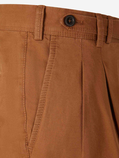 Outlet online PT01 Hombre Pantalones Rectos Pinzas color Caramelo sku 521-003627 02 - Foto 3
