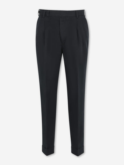 PT01 Hombre Barcelona Pantalones Chinos Lino color Negro sku 521-003627 03 - Foto 1