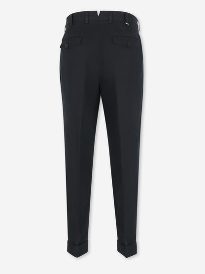 PT01 Hombre Barcelona Pantalones Chinos Lino color Negro sku 521-003627 03 - Foto 2