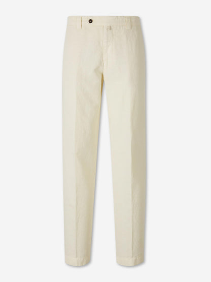 Santa Eulalia Hombre Barcelona Pantalones Chinos Lino color Crema sku 521-003636 01 - Foto 1