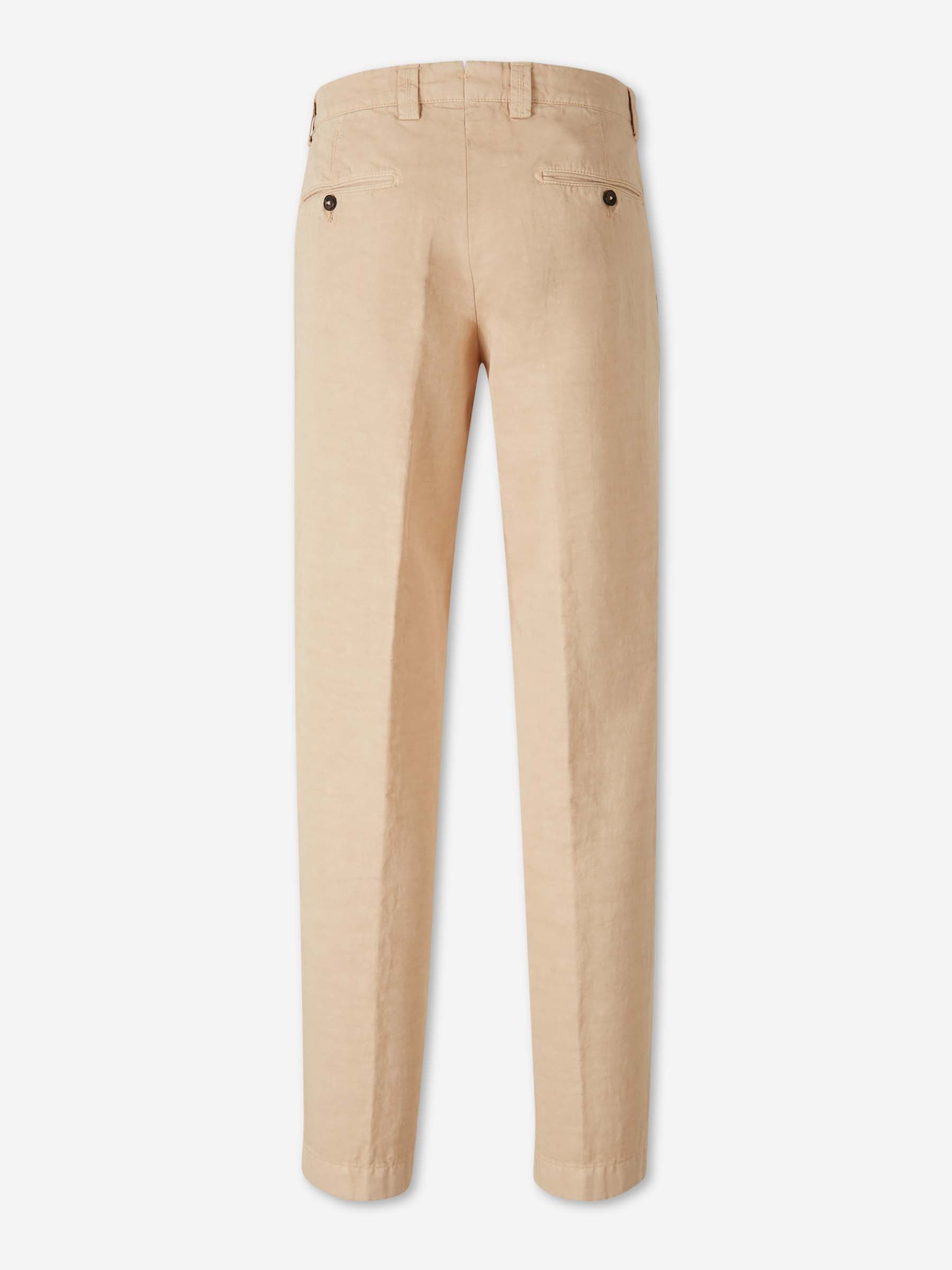 Santa Eulalia Hombre Barcelona Pantalones Chinos Lino color Nude sku 521-003636 02 - Foto 2