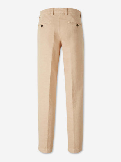 Santa Eulalia Hombre Barcelona Pantalones Chinos Lino color Nude sku 521-003636 02 - Foto 2