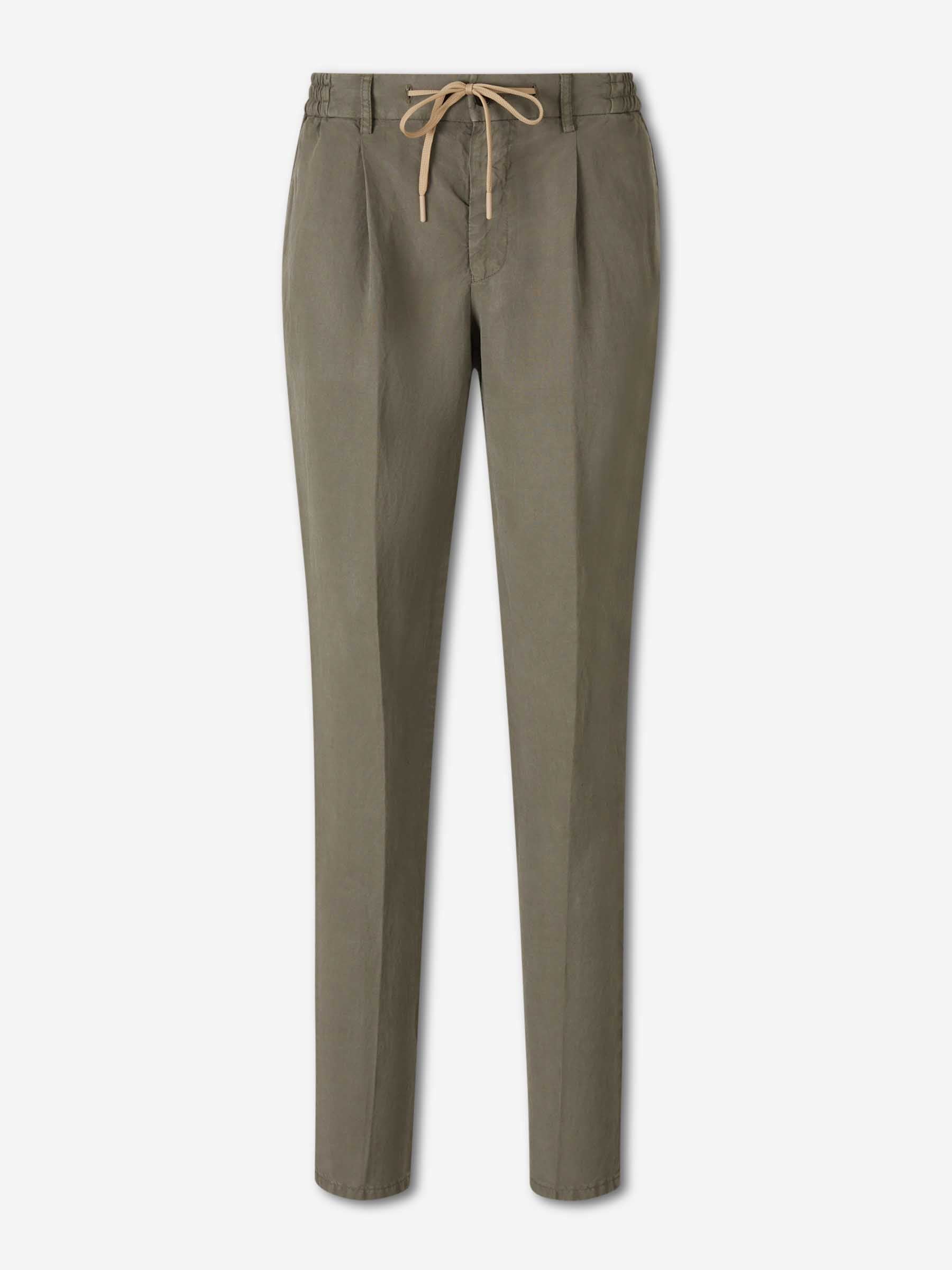Santa Eulalia Hombre Barcelona Pantalones Rectos Pinzas color Verde Oscuro sku 521-003637 03 - Foto 1