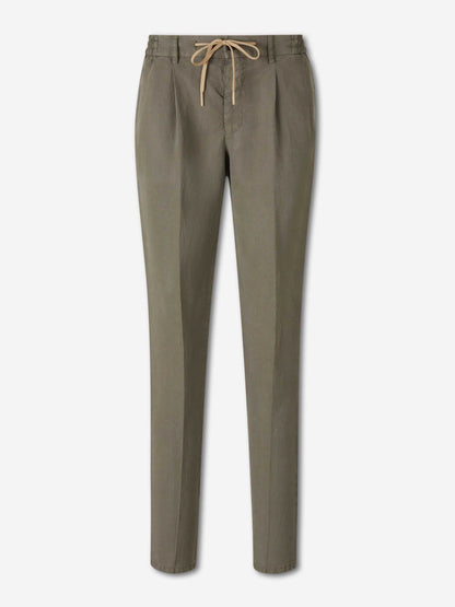 Santa Eulalia Hombre Barcelona Pantalones Rectos Pinzas color Verde Oscuro sku 521-003637 03 - Foto 1