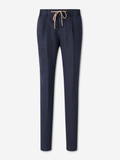 Santa Eulalia Hombre Barcelona Pantalones Rectos Pinzas color Azul Marino sku 521-003637 04 - Foto 1