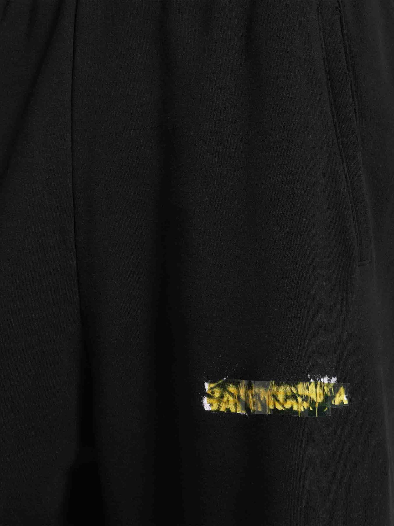 Balenciaga Hombre Barcelona Joggers Logo Algodón color Negro sku 521-003650 01 - Foto 4