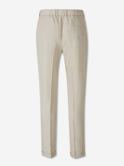 Santa Eulalia Hombre Barcelona Pantalones Rectos Lino color Beige sku 521-003744 01 - Foto 2