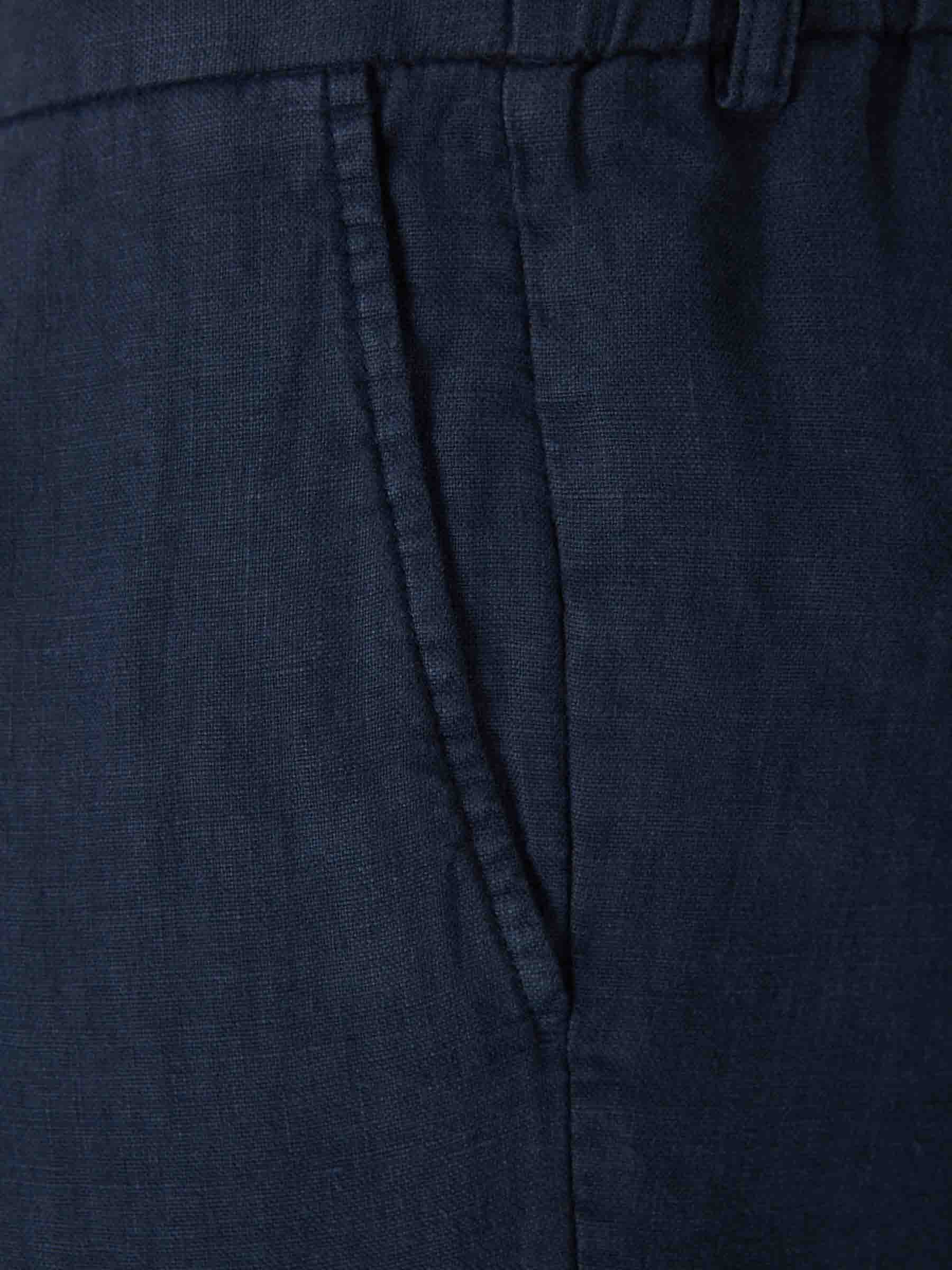 Santa Eulalia Hombre Barcelona Pantalones Rectos Lino color Azul Marino sku 521-003744 02 - Foto 3
