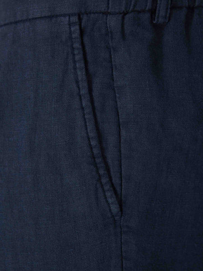 Santa Eulalia Hombre Barcelona Pantalones Rectos Lino color Azul Marino sku 521-003744 02 - Foto 3