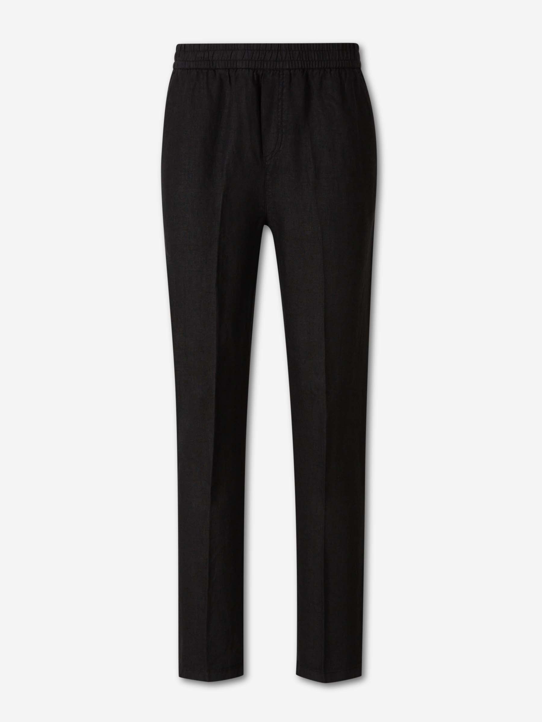 Santa Eulalia Hombre Barcelona Pantalones Lino Rectos color Negro sku 521-003745 02 - Foto 1