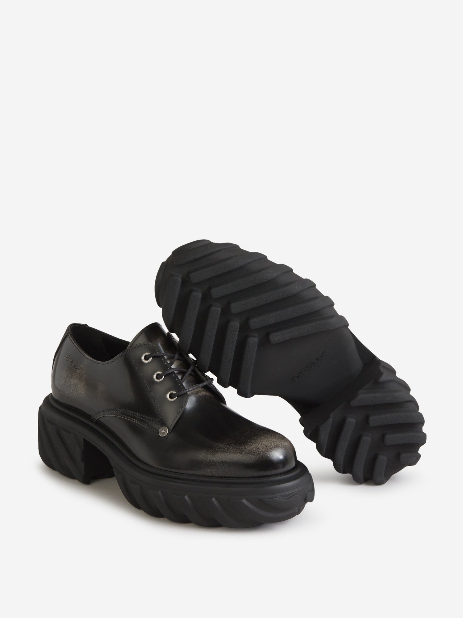 Outlet online Off-White Hombre Zapatos Derby Cordones color Negro sku 611-004355 01 - Foto 4