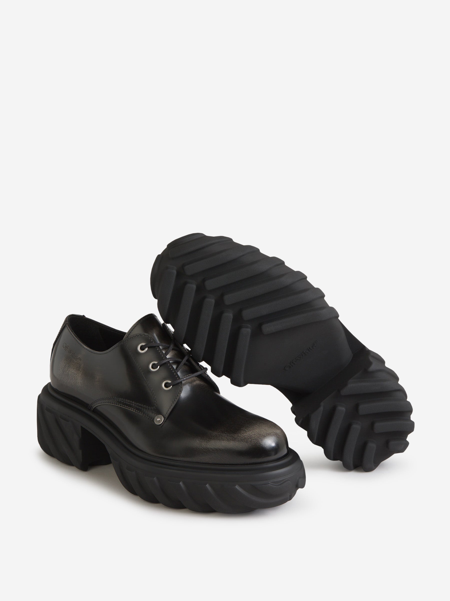 Outlet online Off-White Hombre Zapatos Derby Cordones color Negro sku 611-004355 01 - Foto 4