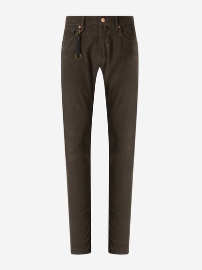 Outlet online Incotex Blue Division Hombre Pantalones Pana Slim Fit color Blanco sku 522-002427 01 - Foto 4
