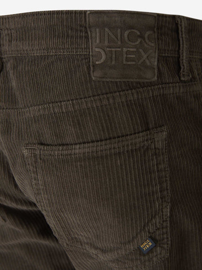 Outlet online Incotex Blue Division Hombre Pantalones Pana Slim Fit color Blanco sku 522-002427 01 - Foto 7