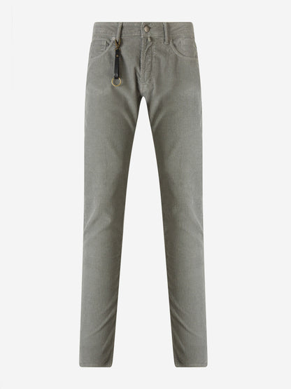 Outlet online Incotex Blue Division Hombre Pantalones Pana Slim Fit color Blanco sku 522-002427 01 - Foto 20