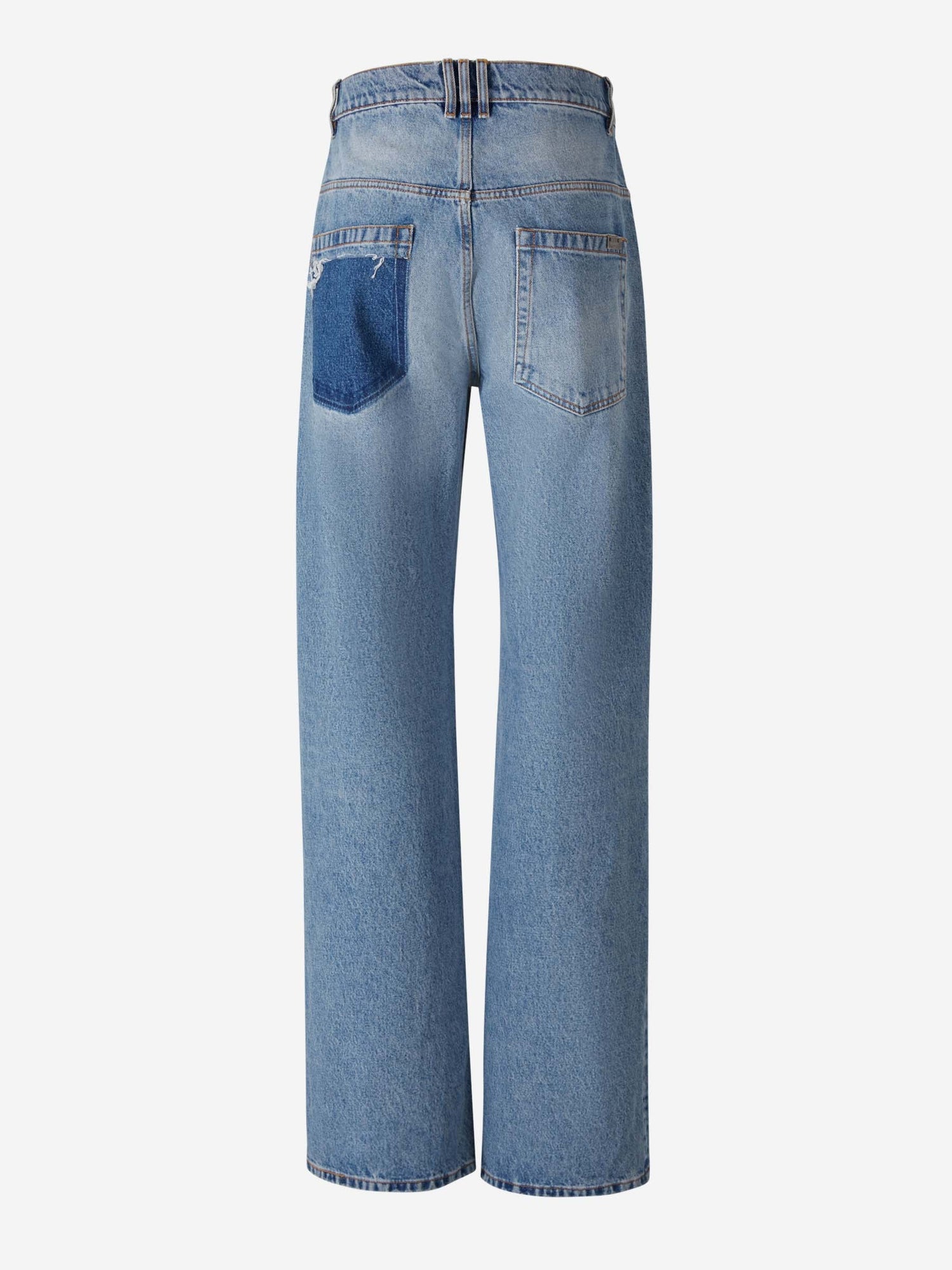 Outlet online Balmain Hombre Jeans Wide Leg Algodón color Azul Denim sku 522-002457 01 - Foto 3