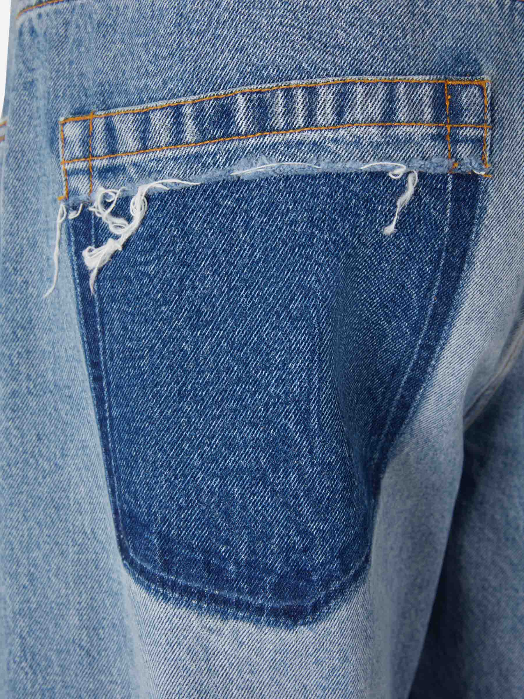 Outlet online Balmain Hombre Jeans Wide Leg Algodón color Azul Denim sku 522-002457 01 - Foto 5