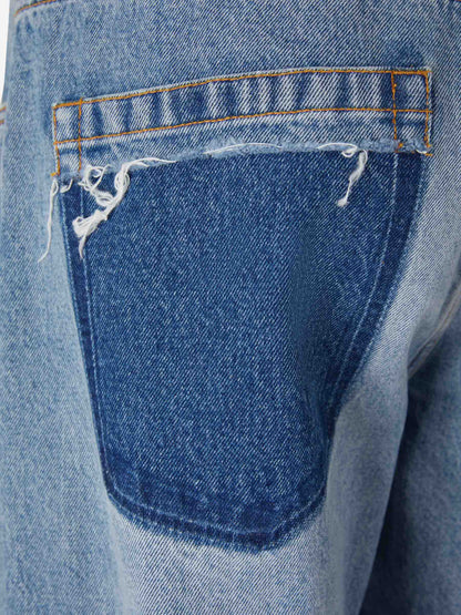 Outlet online Balmain Hombre Jeans Wide Leg Algodón color Azul Denim sku 522-002457 01 - Foto 5
