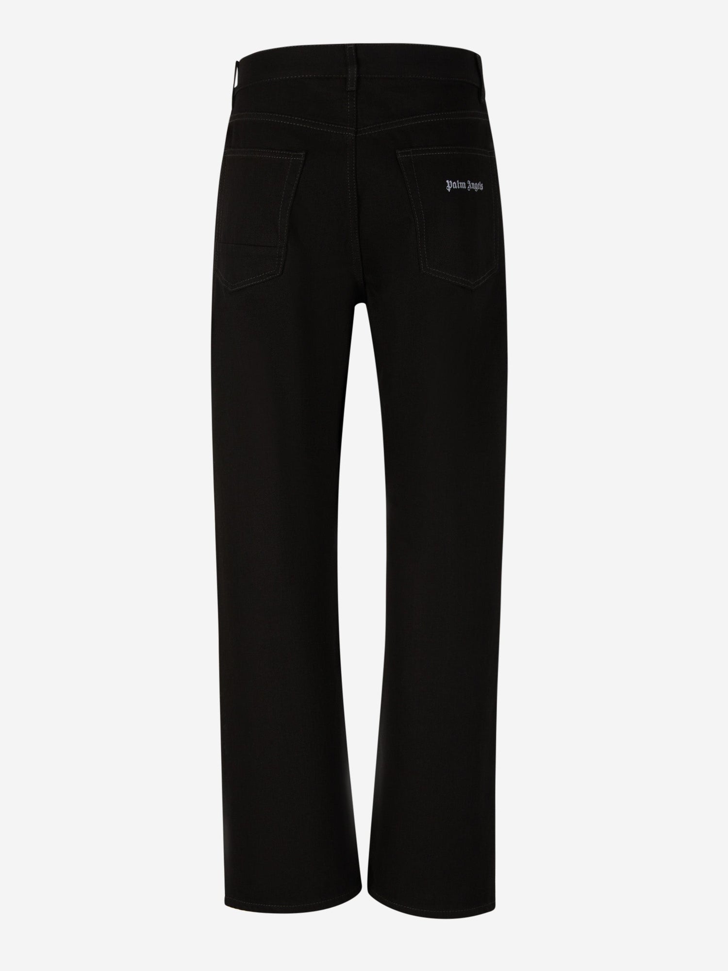 Outlet online Palm Angels Hombre Jeans Logo Bordado color Negro sku 522-002474 01 - Foto 2