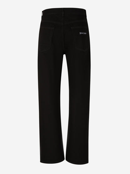 Outlet online Palm Angels Hombre Jeans Logo Bordado color Negro sku 522-002474 01 - Foto 2