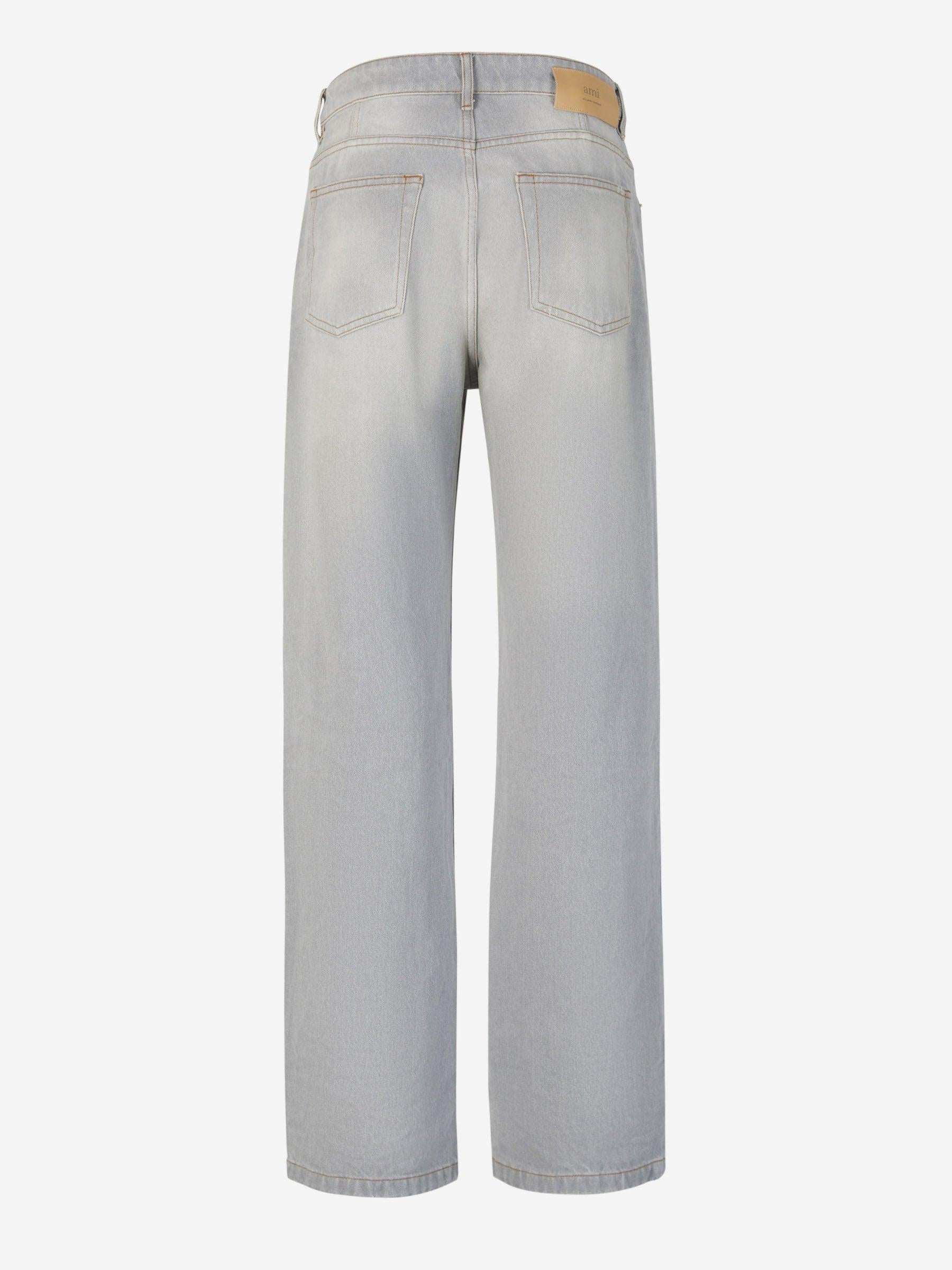 Ami Paris Jeans Algodón color Gris Claro sku 522-002483 01 - Foto 3