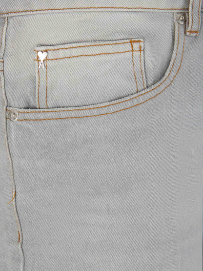 Ami Paris Jeans Algodón color Gris Claro sku 522-002483 01 - Foto 4