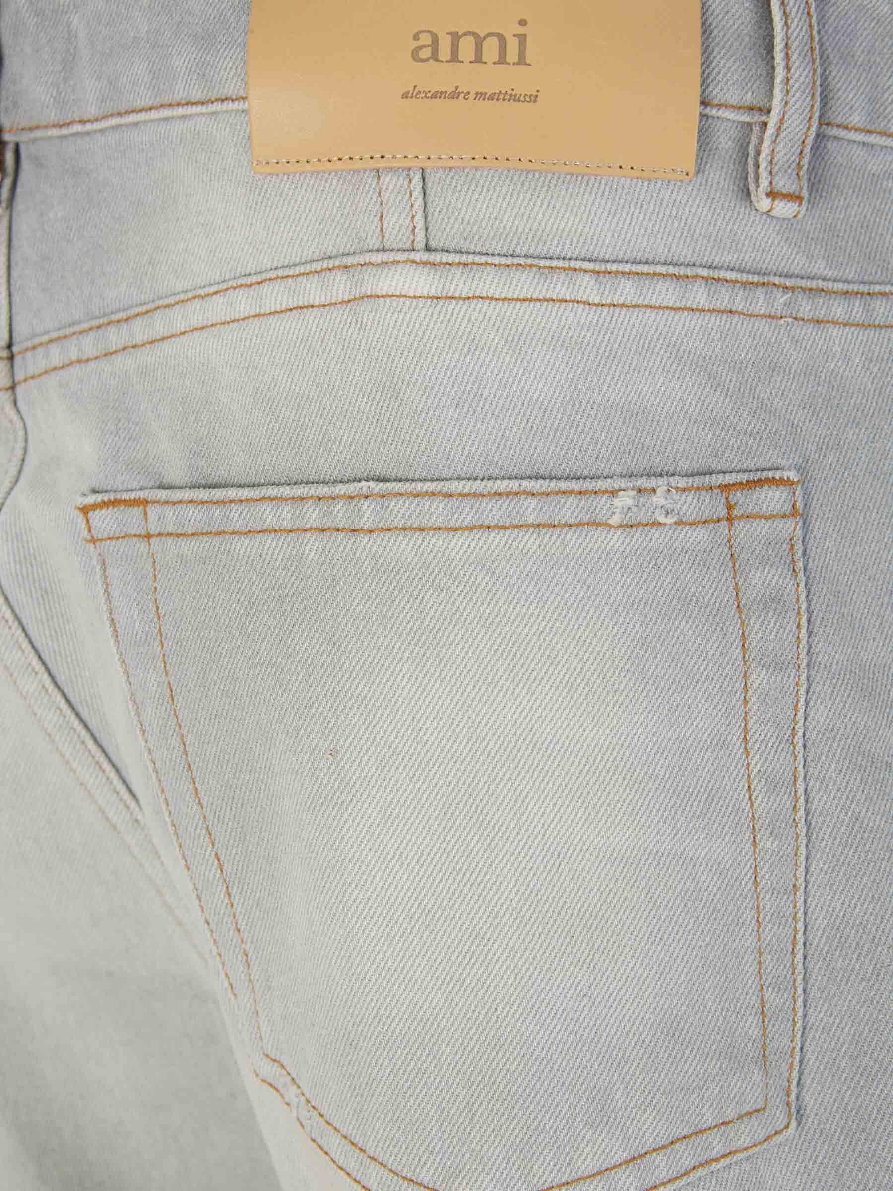 Ami Paris Jeans Algodón color Gris Claro sku 522-002483 01 - Foto 5