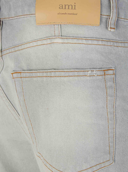 Ami Paris Jeans Algodón color Gris Claro sku 522-002483 01 - Foto 5