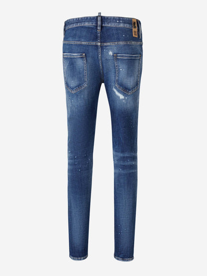 Outlet online Dsquared2 Hombre Jeans Super Twinky color Azul Denim sku 522-002497 01 - Foto 2