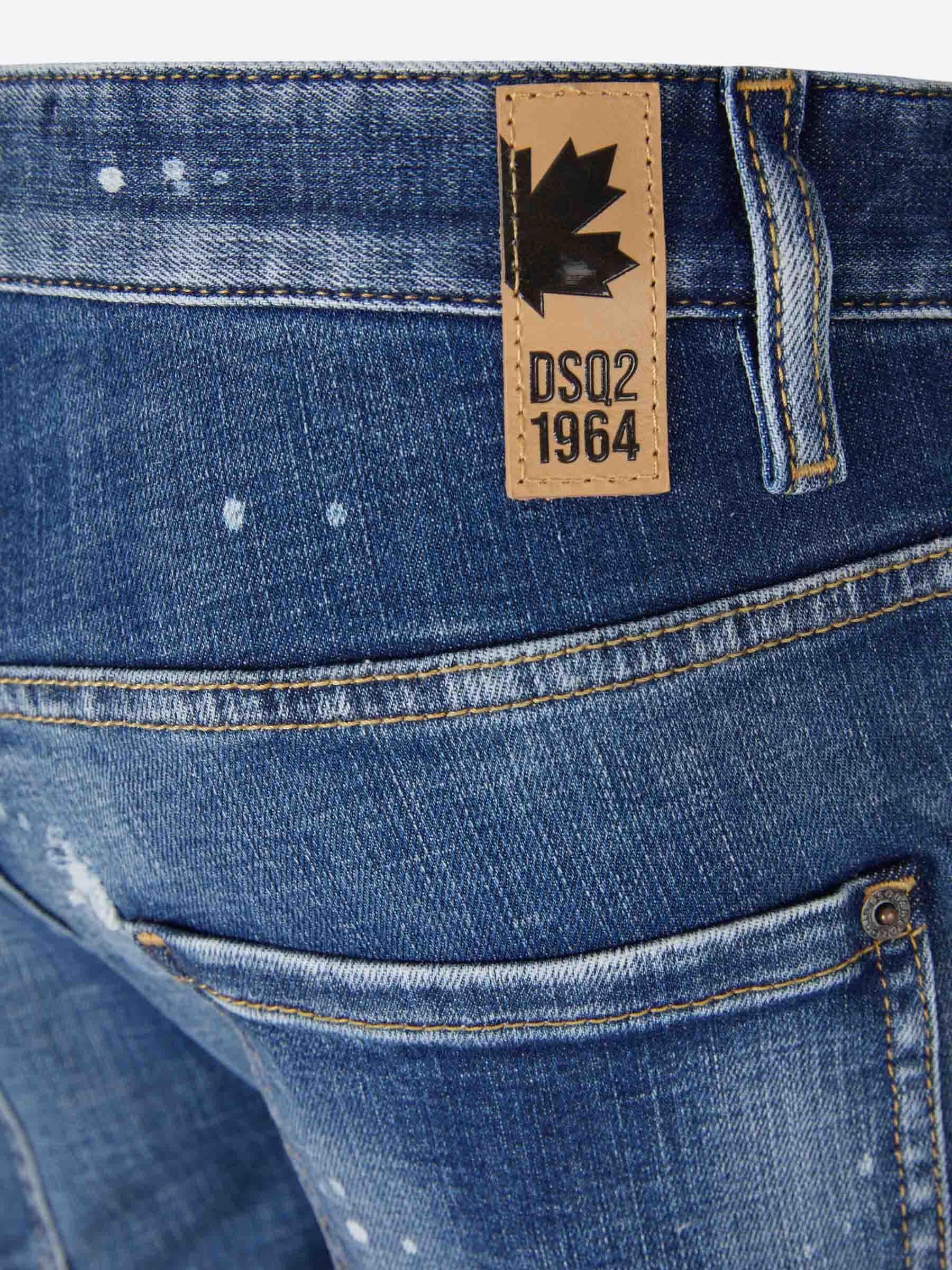 Outlet online Dsquared2 Hombre Jeans Super Twinky color Azul Denim sku 522-002497 01 - Foto 6