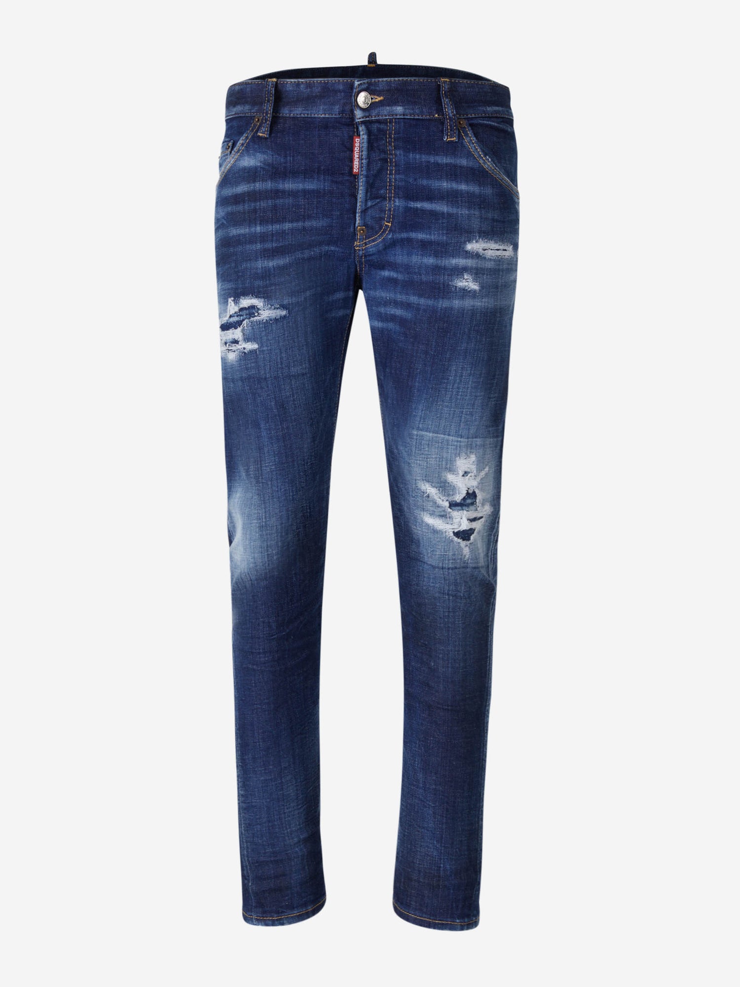 Outlet online Dsquared2 Hombre Jeans Slim Sexy Twist color Azul Denim sku 522-002498 01 - Foto 1