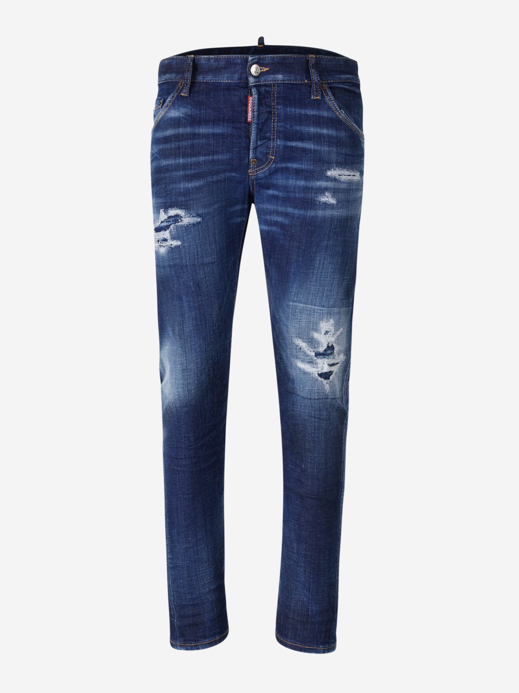 Outlet online Dsquared2 Hombre Jeans Slim Sexy Twist color Azul Denim sku 522-002498 01 - Foto 1