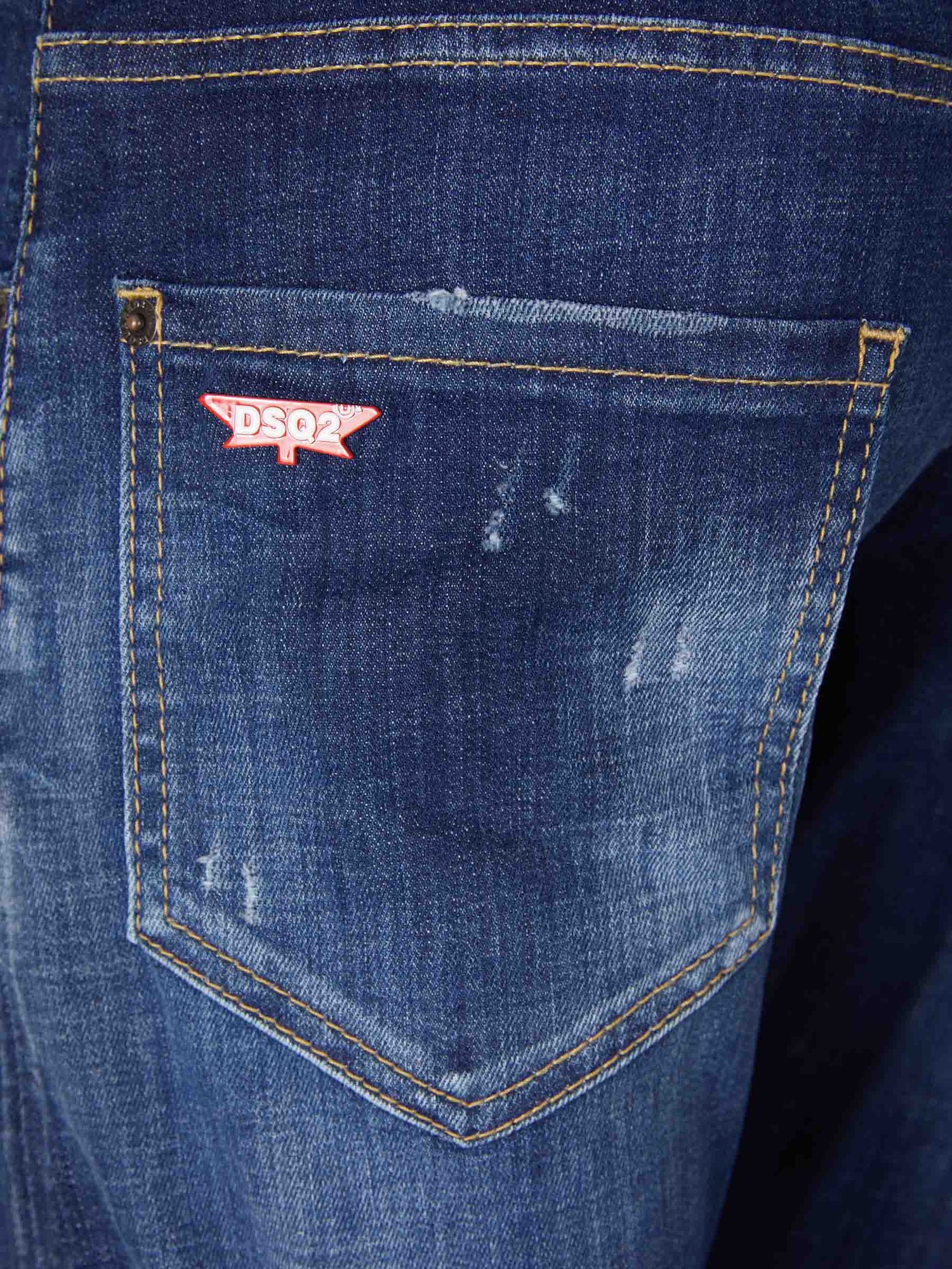 Outlet online Dsquared2 Hombre Jeans Slim Sexy Twist color Azul Denim sku 522-002498 01 - Foto 5
