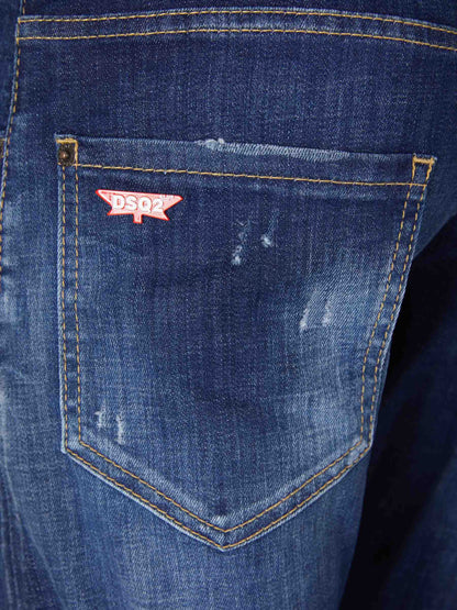 Outlet online Dsquared2 Hombre Jeans Slim Sexy Twist color Azul Denim sku 522-002498 01 - Foto 5