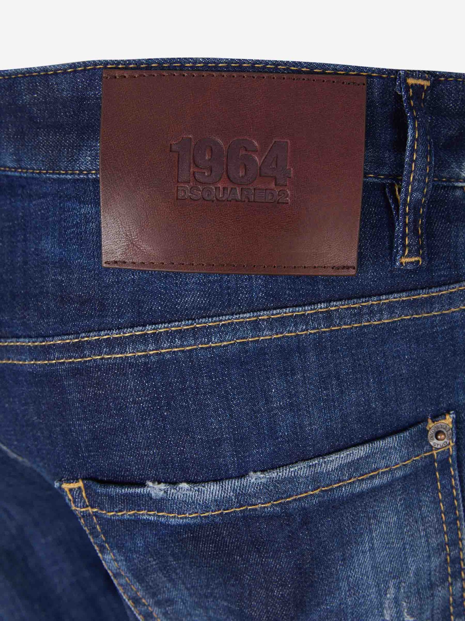Outlet online Dsquared2 Hombre Jeans Slim Sexy Twist color Azul Denim sku 522-002498 01 - Foto 6