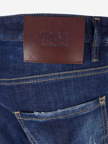 Outlet online Dsquared2 Hombre Jeans Slim Sexy Twist color Azul Denim sku 522-002498 01 - Foto 6