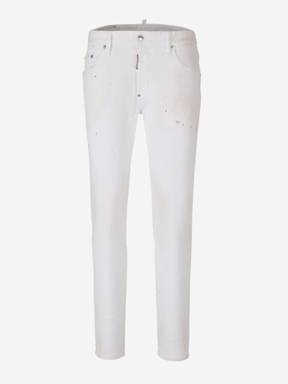 Outlet online Dsquared2 Hombre Jeans Slim Skater color Blanco sku 522-002501 01 - Foto 1
