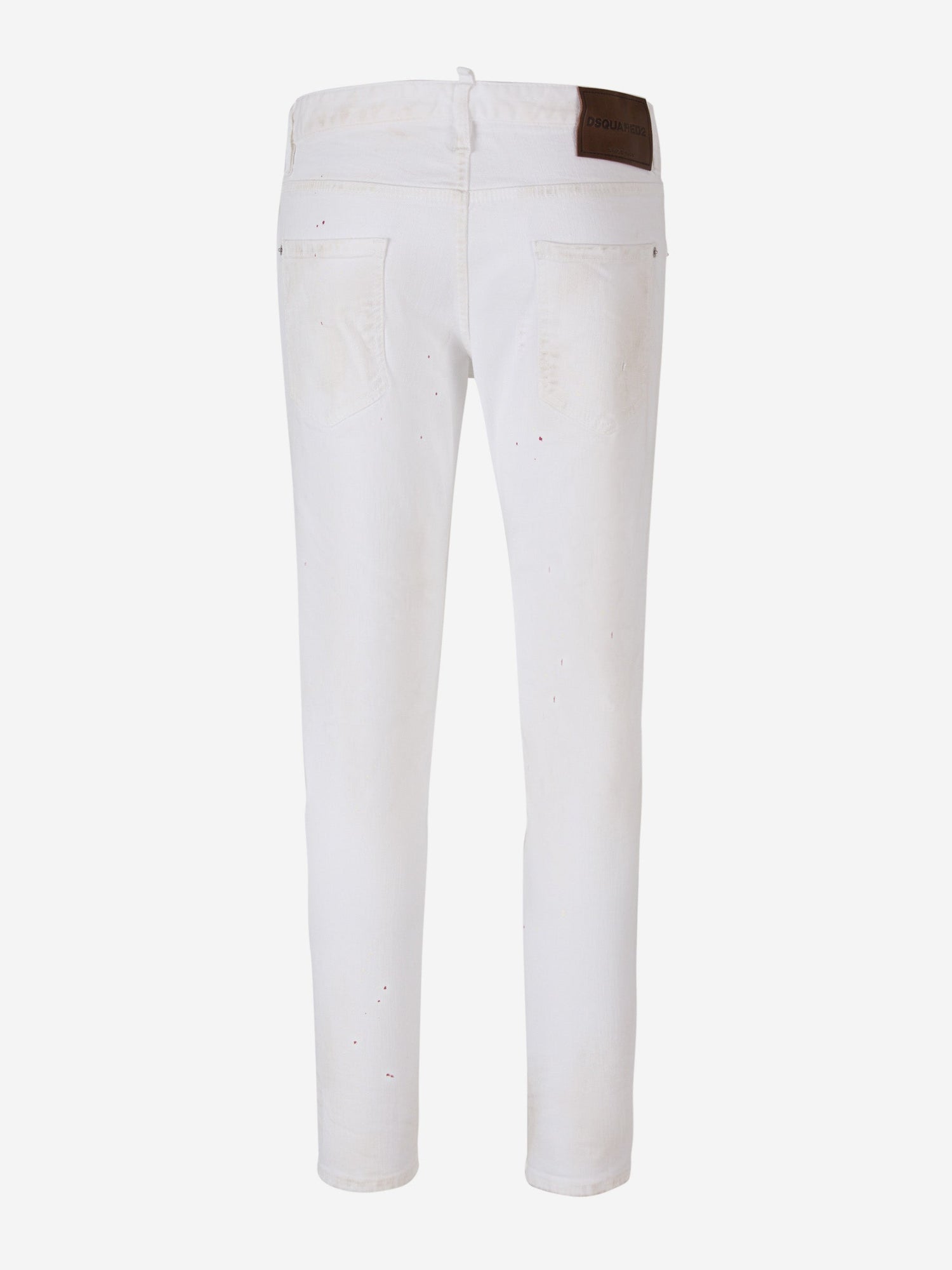 Outlet online Dsquared2 Hombre Jeans Slim Skater color Blanco sku 522-002501 01 - Foto 2