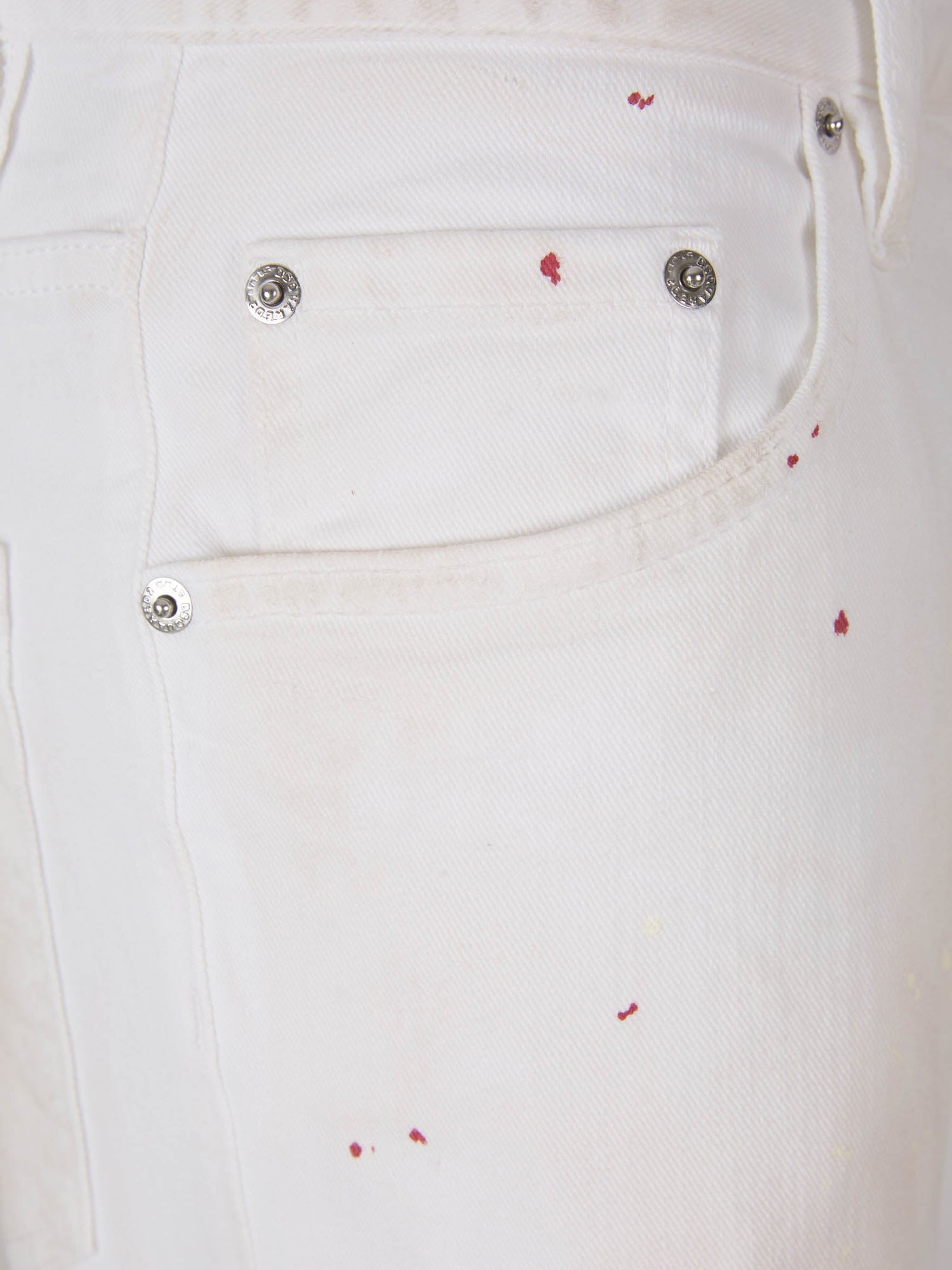 Outlet online Dsquared2 Hombre Jeans Slim Skater color Blanco sku 522-002501 01 - Foto 3