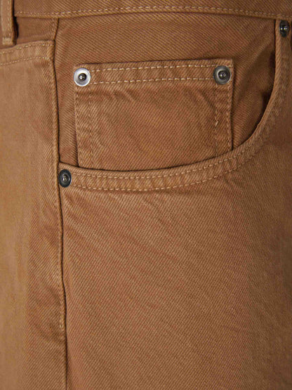 Outlet online Jacquemus Hombre Jeans Straight Le de Nîmes Fresa color Caramelo sku 522-002510 01 - Foto 4