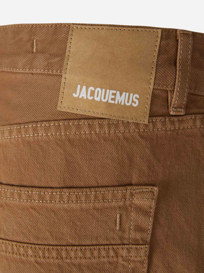 Outlet online Jacquemus Hombre Jeans Straight Le de Nîmes Fresa color Caramelo sku 522-002510 01 - Foto 6