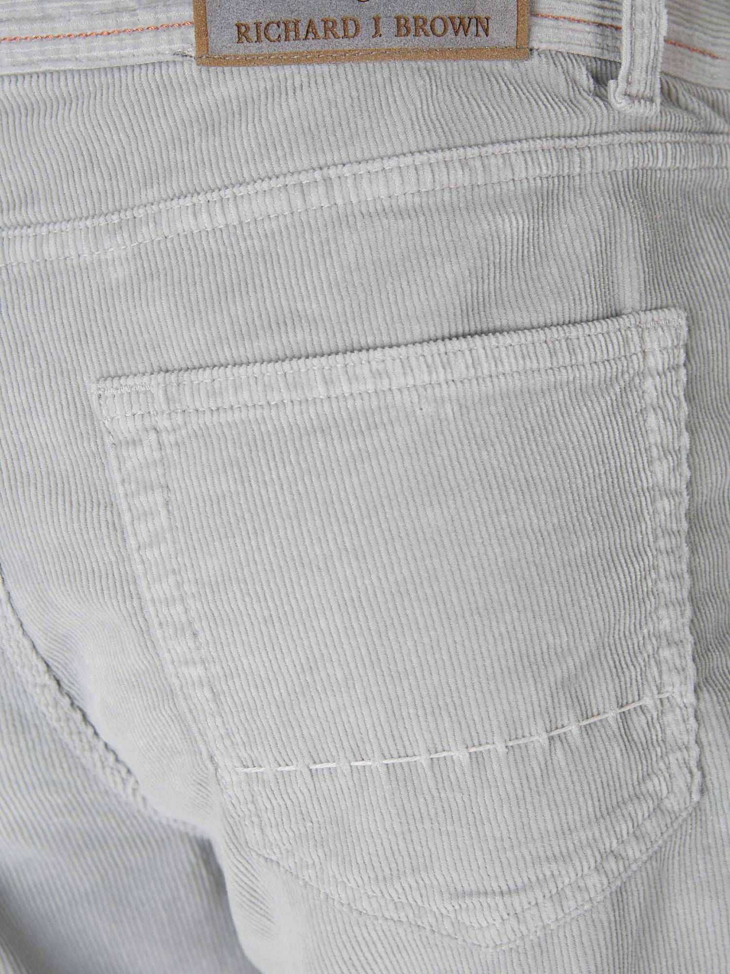 Outlet online Richard J. Brown Hombre Pantalones Pana Milano color Gris Claro sku 522-002515 01 - Foto 4