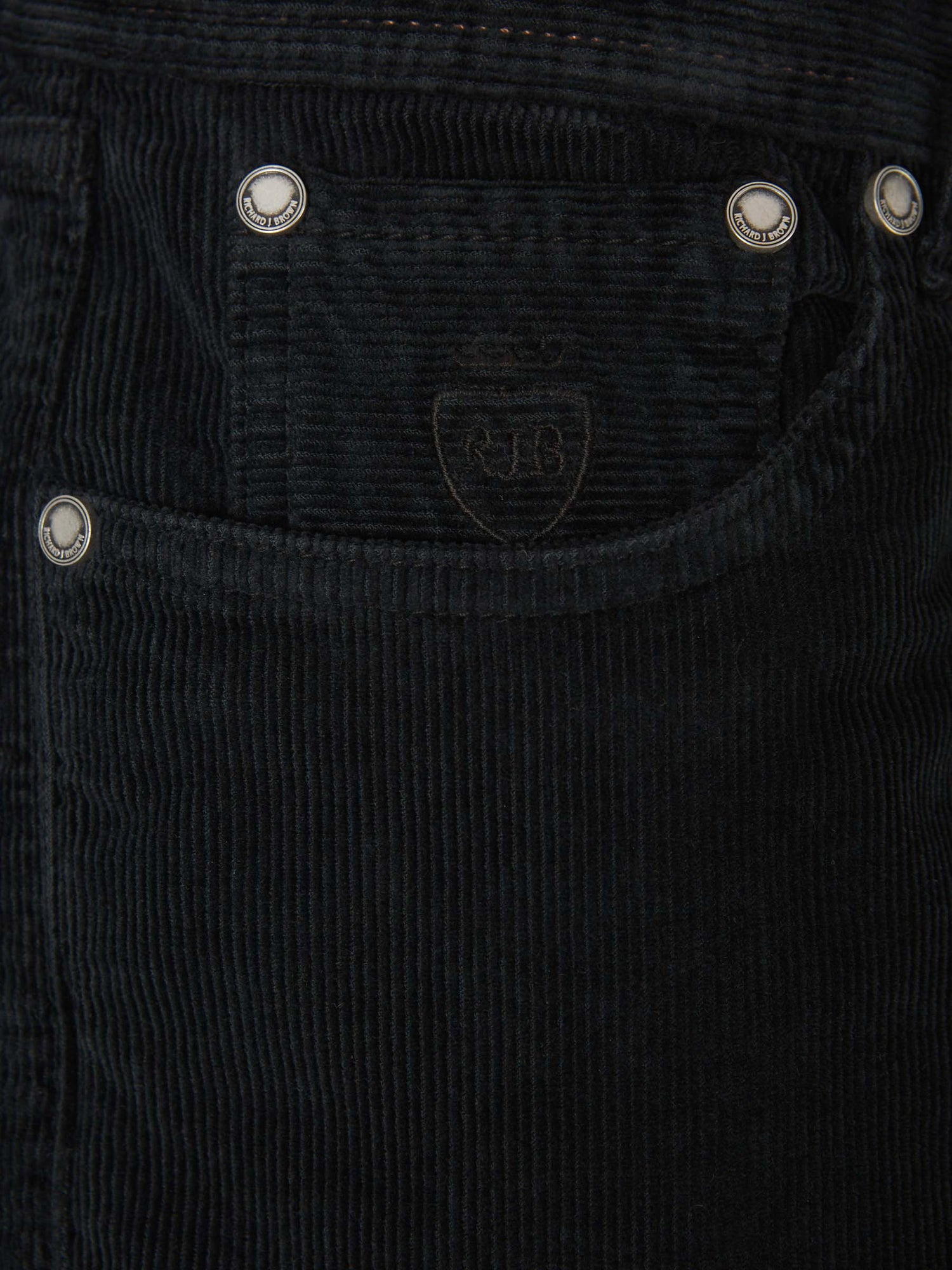 Outlet online Richard J. Brown Hombre Pantalones Pana Milano color Azul Noche sku 522-002515 02 - Foto 7