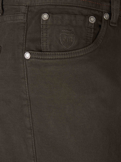Outlet online Richard J. Brown Hombre Pantalones 5 Bolsillos color Negro sku 522-002516 02 - Foto 3