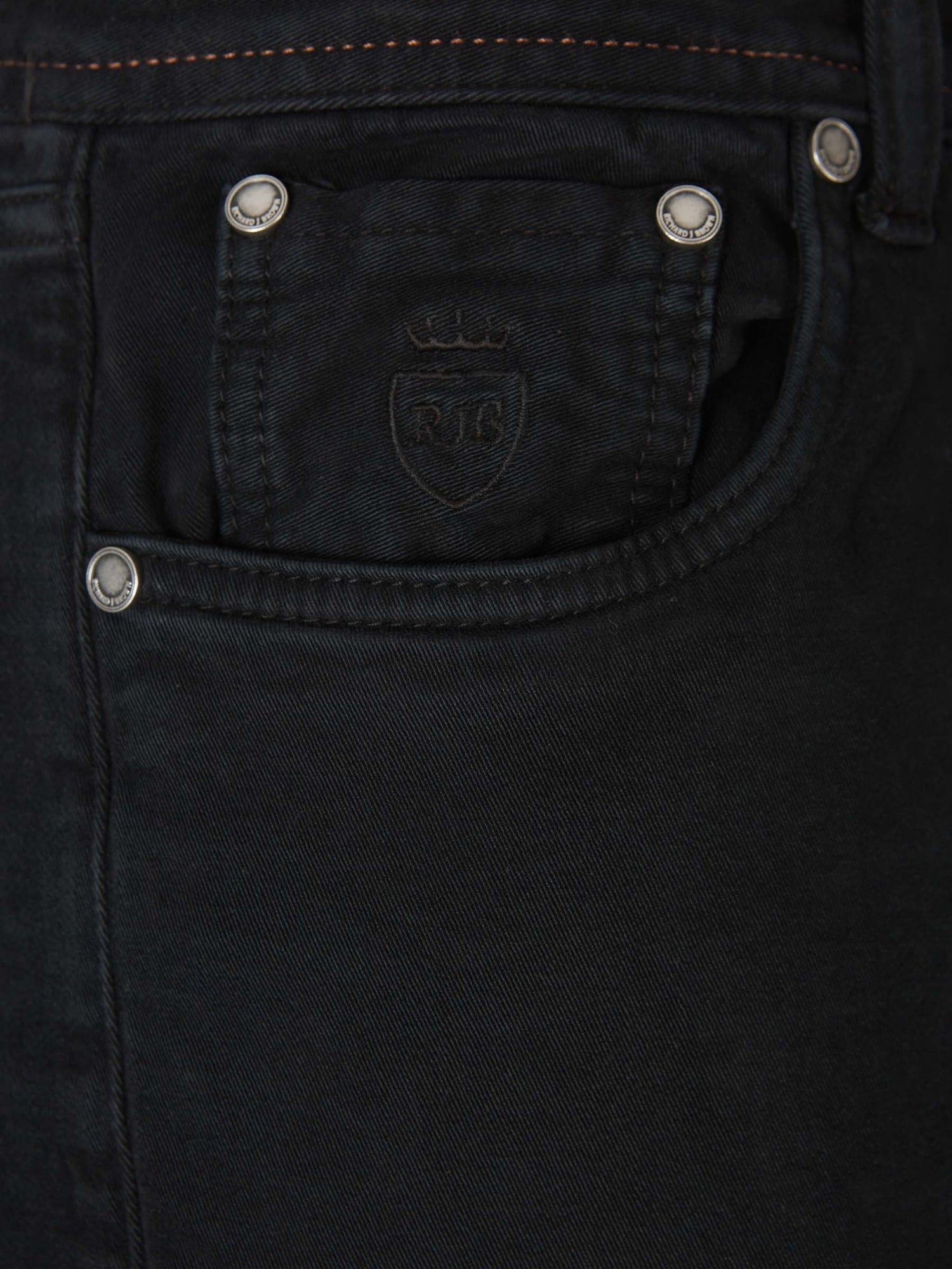 Outlet online Richard J. Brown Hombre Pantalones 5 Bolsillos color Negro sku 522-002516 02 - Foto 7