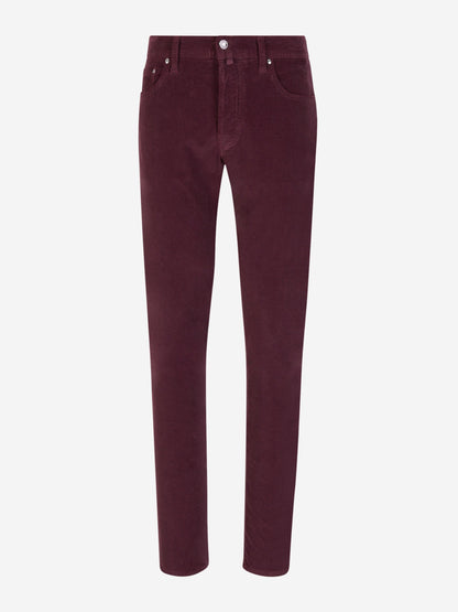 Outlet online Jacob Cohën Hombre Pantalones Bard Micro Pana color Burdeos sku 522-002532 04 - Foto 1