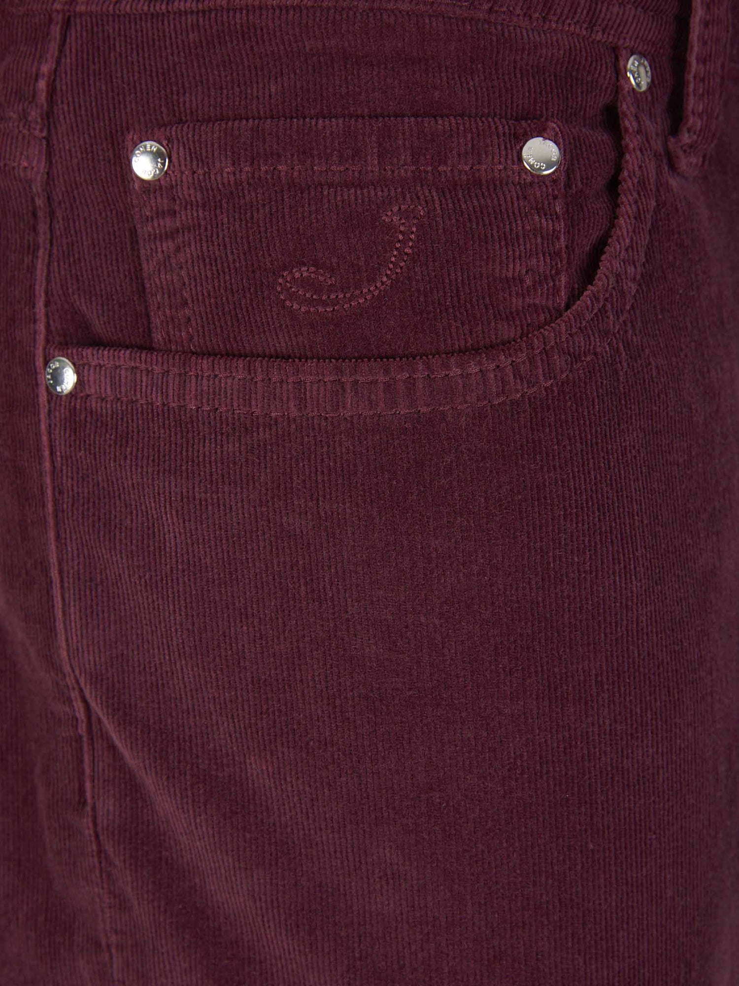 Outlet online Jacob Cohën Hombre Pantalones Bard Micro Pana color Burdeos sku 522-002532 04 - Foto 3